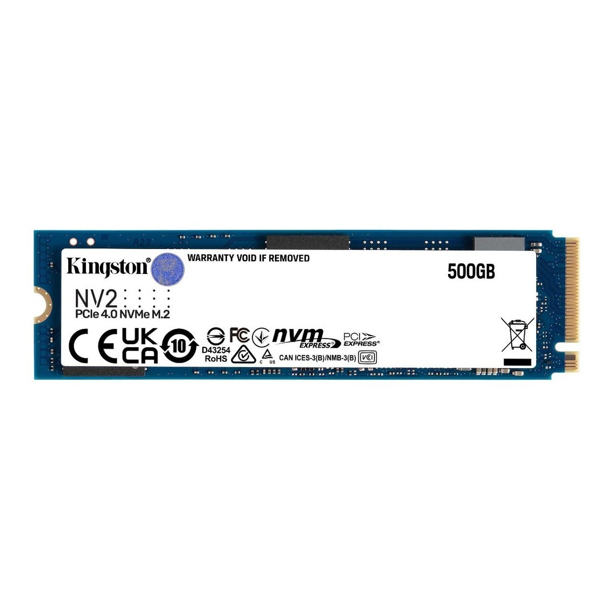 Disco Ssd Kingston Nv2 500gb Pcie 4.0 Negro