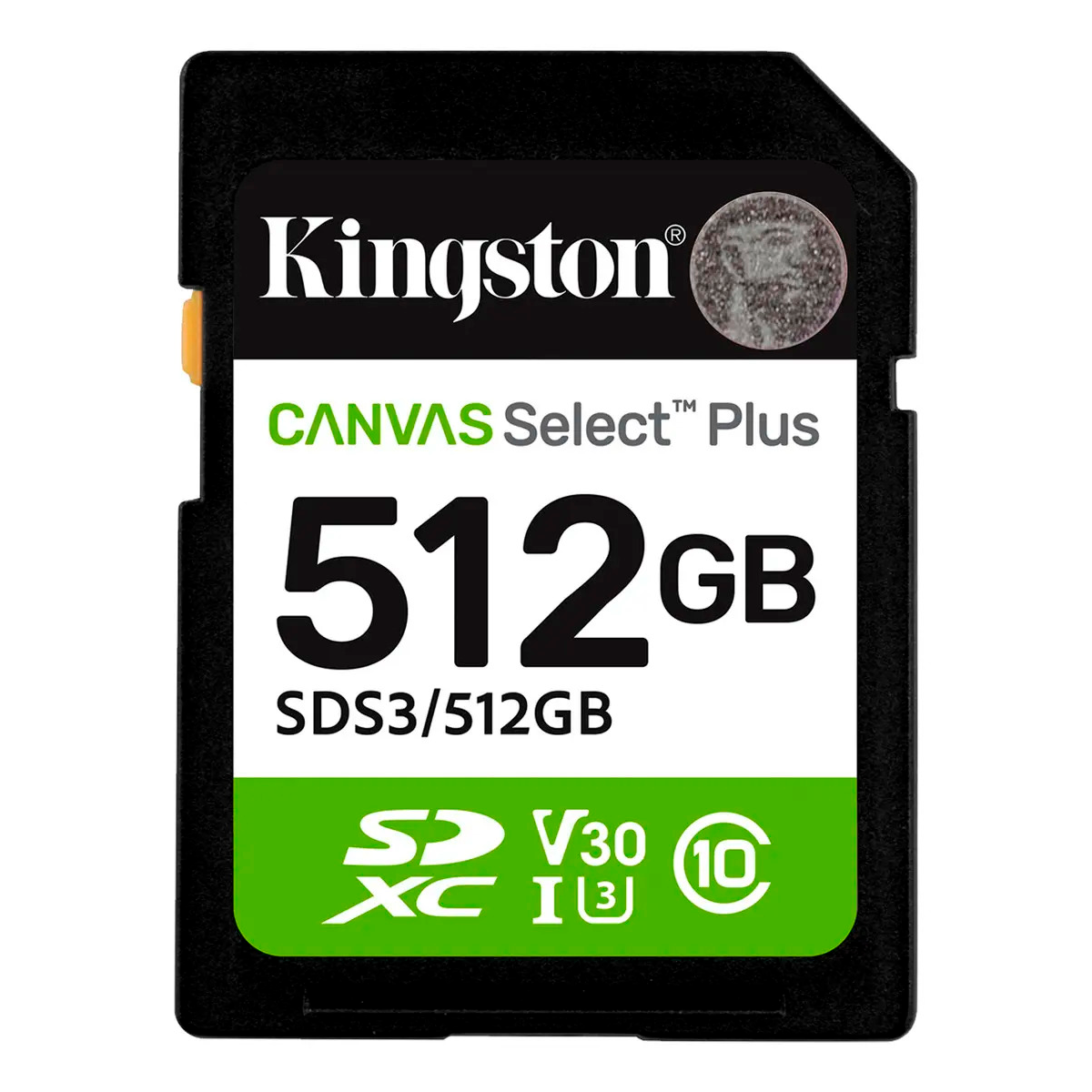 Memoria Tarjeta Sd Kingston Canvas Select Plus 512 Gb Clase 10