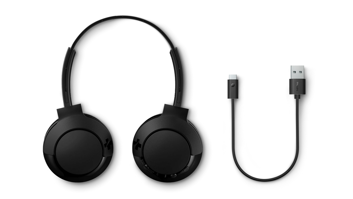 Audífonos On Ear Bluetooth Philips Shb3075 Bass+ 60 Horas Negro – imagen 3