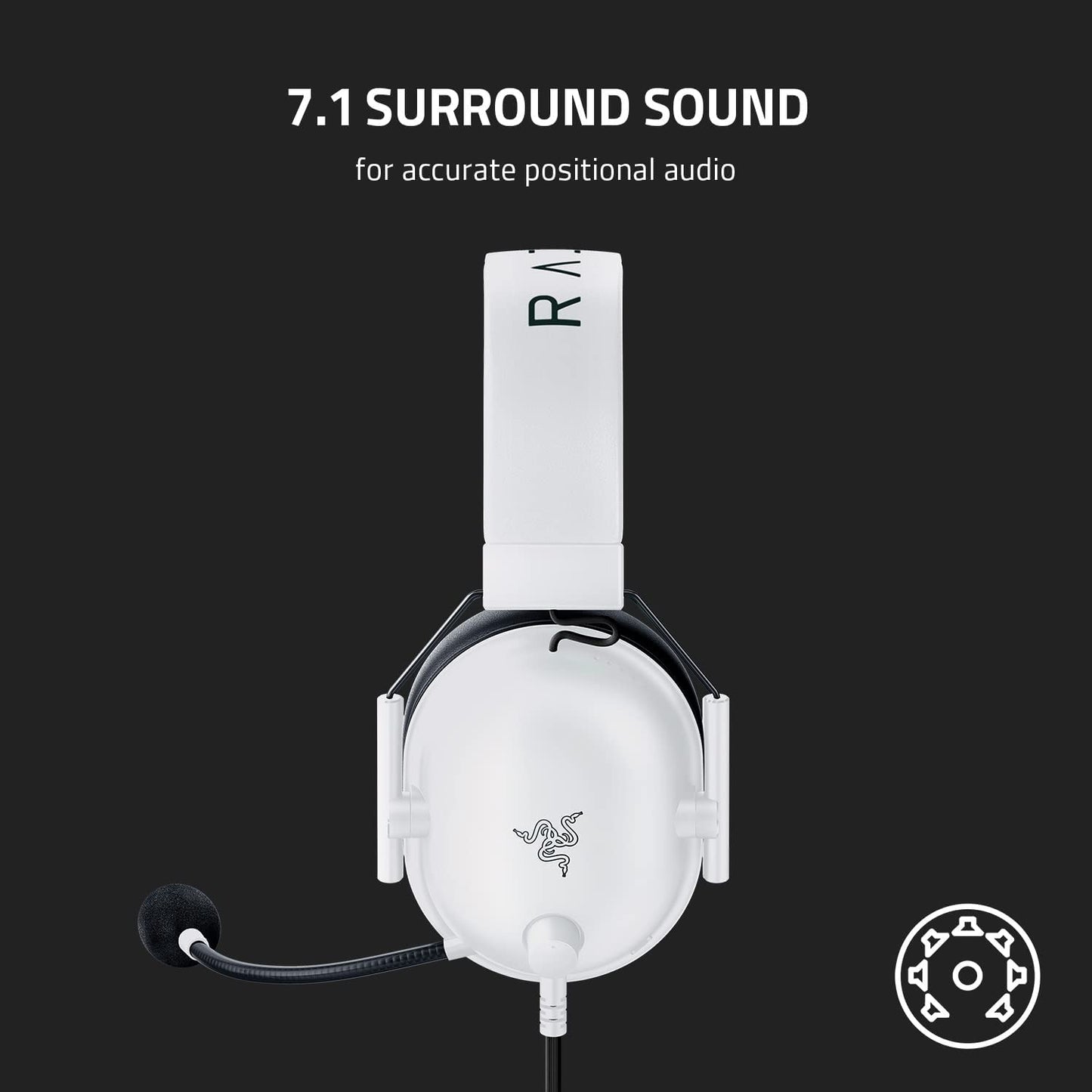 Audifonos Gamer Razer Blackshark V2 X Pc Ps4 Switch Blanco – imagen 4
