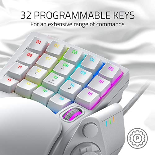 Teclado Keypad Gamer Tartarus Pro Blanco – imagen 2