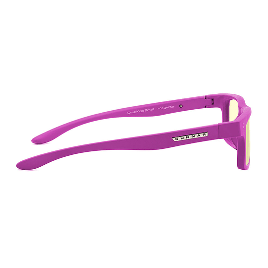 Lentes Gamer Gunnar Kids Cruz Magenta Amber Small Bundle Morado – imagen 3