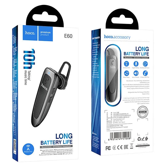 Audifono Manos Libres Bluetooth Hoco E60 Negro – imagen 4