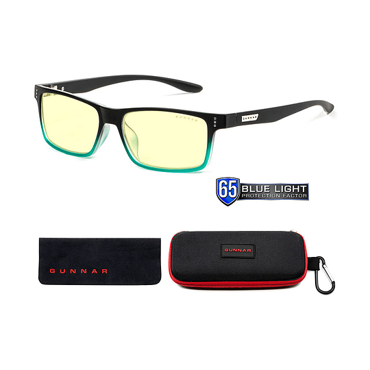 Bundle Lentes Gamer Gunnar Cruz Onyx Teal Amber