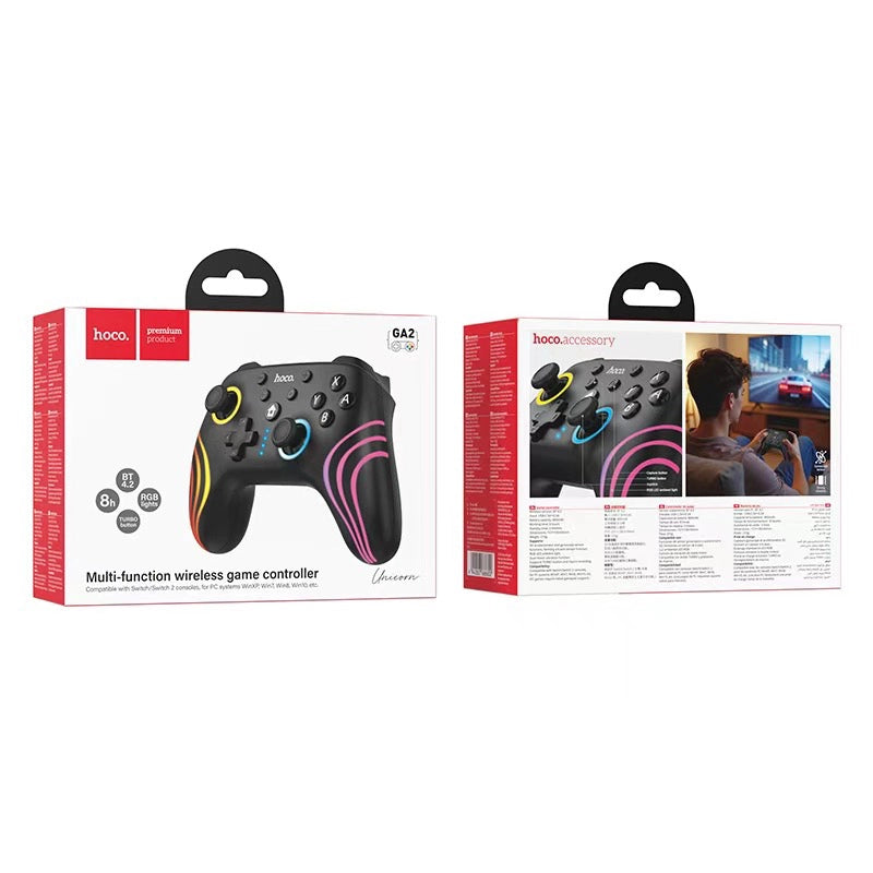 Control Joystick Inalambrico Hoco Ga2 Para Switch y Pc Negro – imagen 3