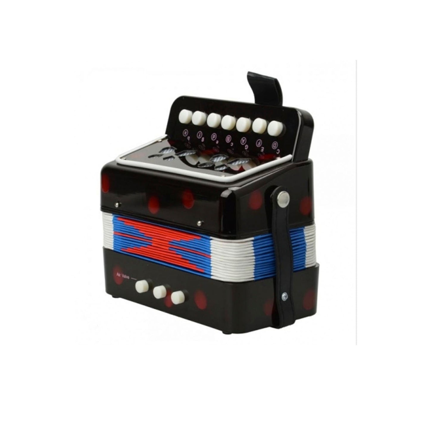 Acordeon 7 Teclas Para Principiantes Nutech Negro – imagen 3