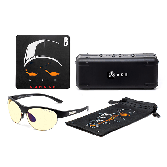 Lentes Gamer Gunnar Optiks Ash 6-Siege Work&Play Bundle Edición Limitada