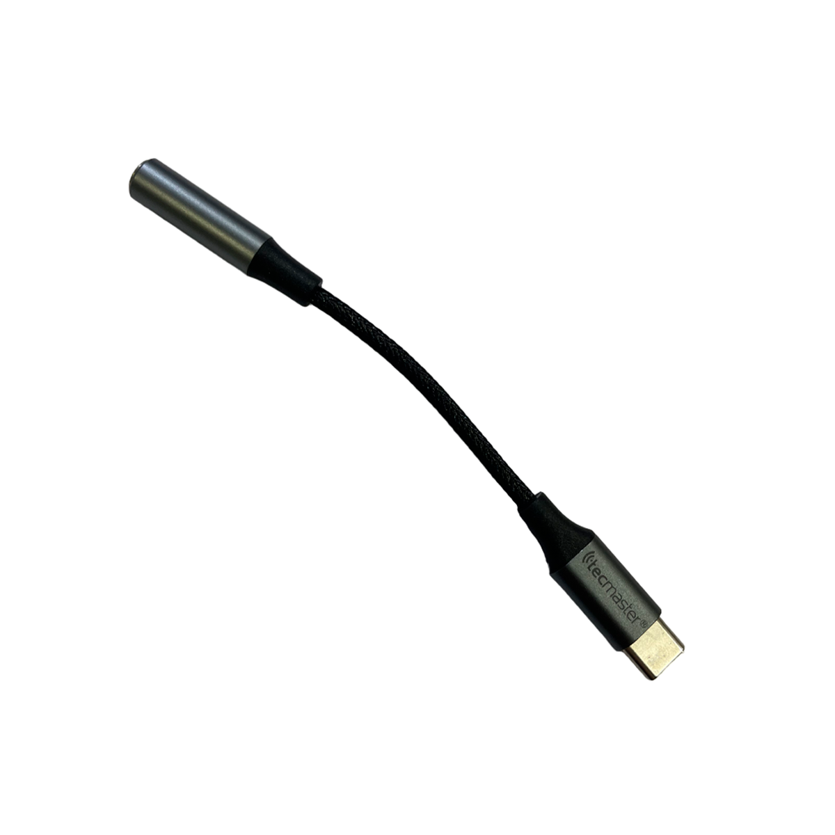 Adaptador Convertidor de Audio Tipo C a 3.5mm Tecmaster Gris