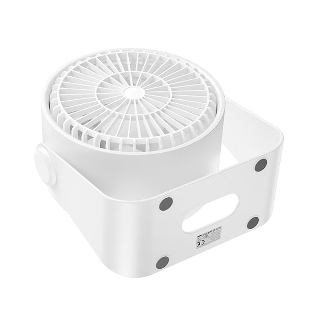 Ventilador Mini Escritorio Recargable Hoco Hx66 Blanco – imagen 3