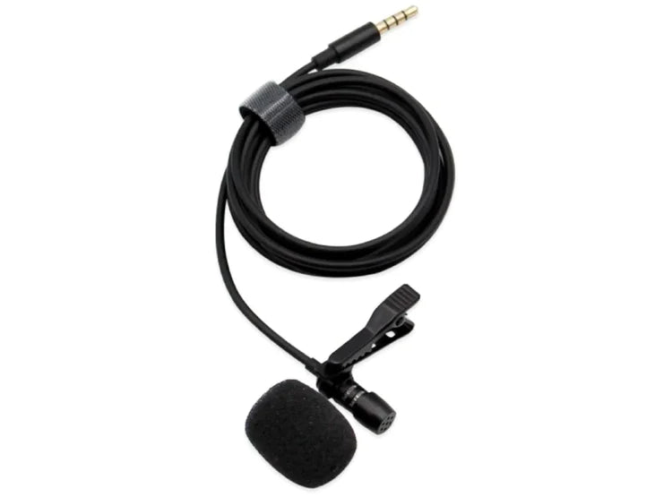 Microfono Externo Solapa Lavalier 3.5mm + Adaptador Philco Negro – imagen 2