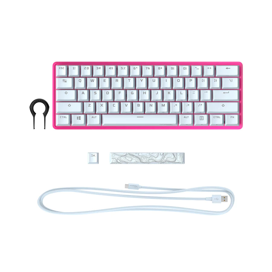 Teclado Gamer Mecanico Hyperx Alloy Origins 60% 572Y6AA Rosado – imagen 2