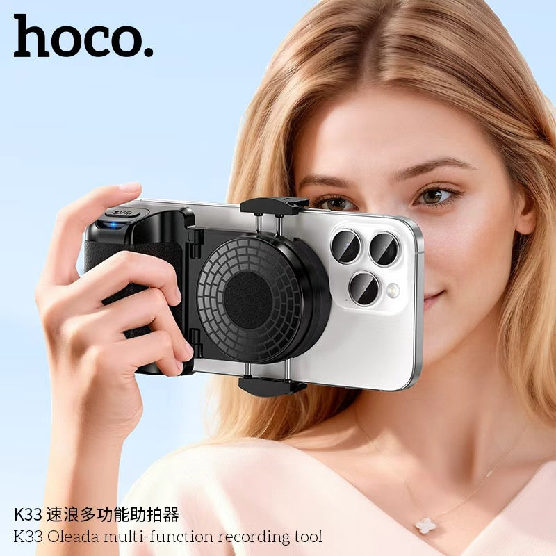 Soporte Ergonomico Grip Handle Bluetooth Universal Hoco K33 Negro – imagen 4
