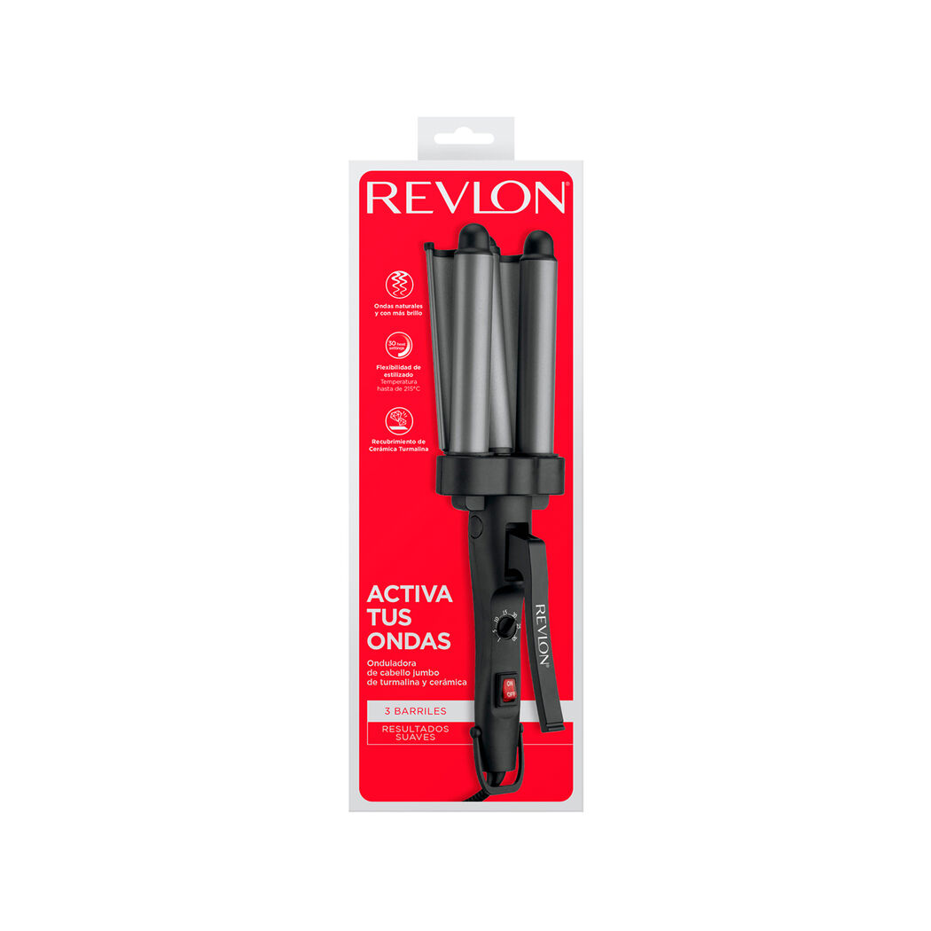 Ondulador Pelo Revlon Waver Jumbo De 3 Barriles Gris – imagen 2