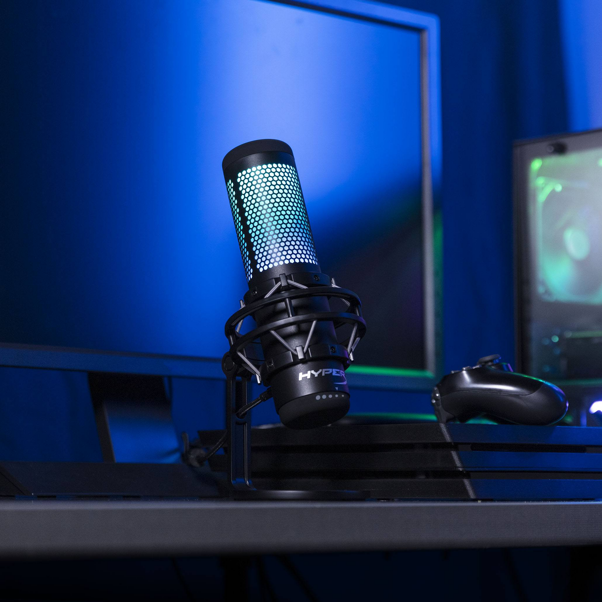 Micrófono Gamer Hyperx Quadcast S Rgb Pc Ps4 Mac Negro – imagen 3