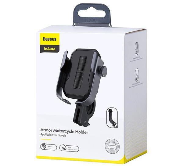 Soporte Para Moto Bicicleta Y Scooter 67mm a 80mm Armor Baseus – imagen 3