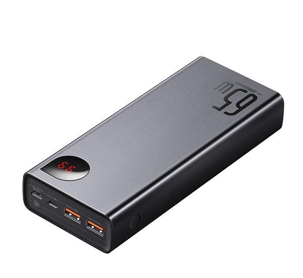 Powerbank Bateria Portatil 20000 Metal Digital Adaman 65 Watts Baseus – imagen 3