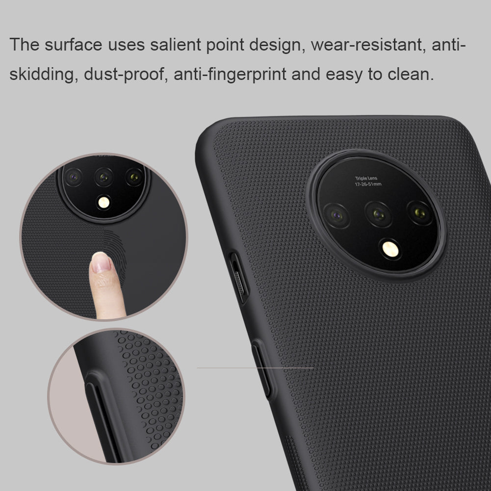 Oneplus 7t Frosted Shield Nillkin + Soporte – imagen 4