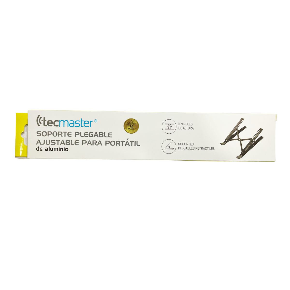 Soporte Stand Aluminio Notebook Portatil Tecmaster Tm-100531 Negro – imagen 3