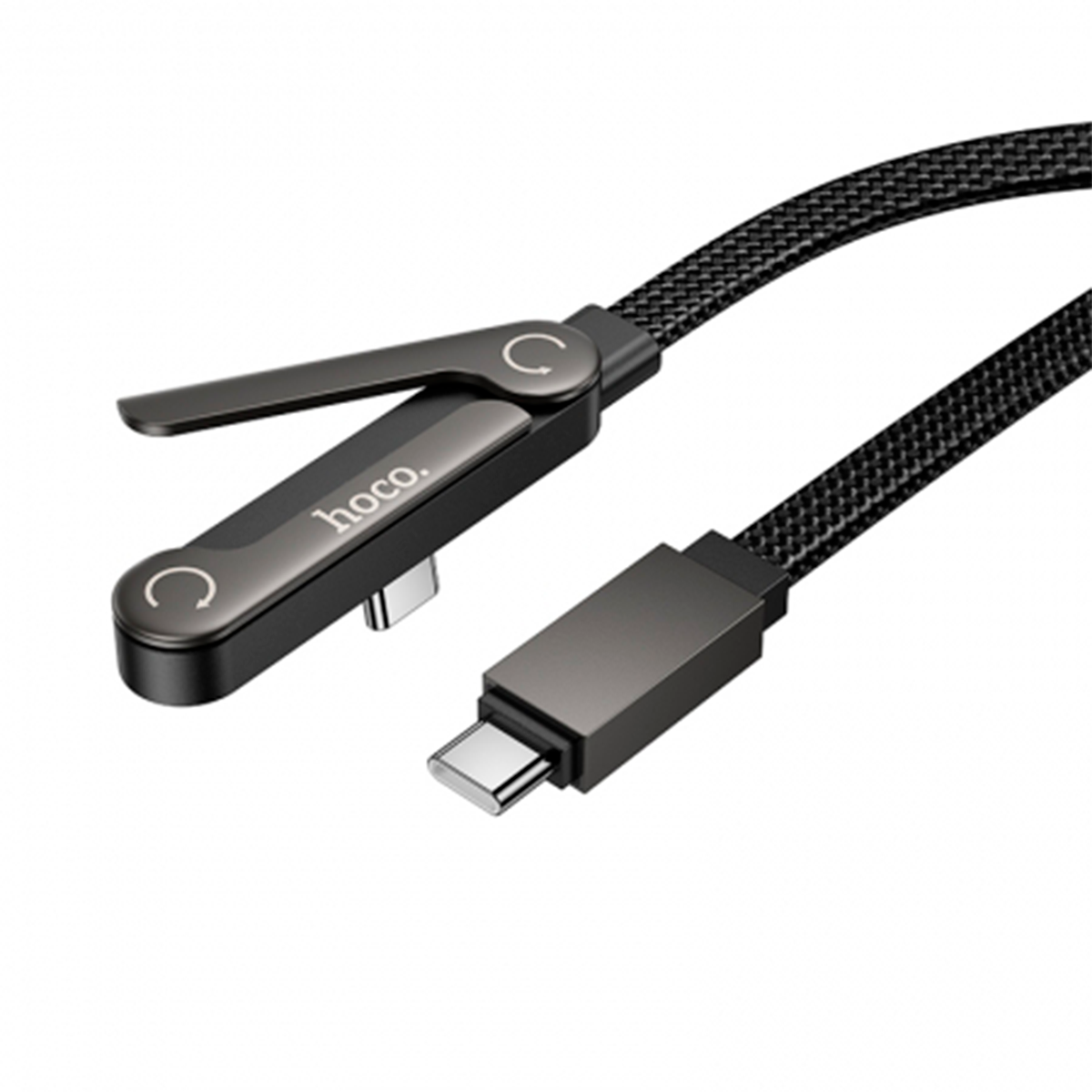 Cable Tipo C a Tipo C Hoco X151 60w Con Soporte Negro