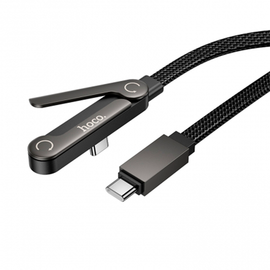 Cable Tipo C a Tipo C Hoco X151 60w Con Soporte Negro