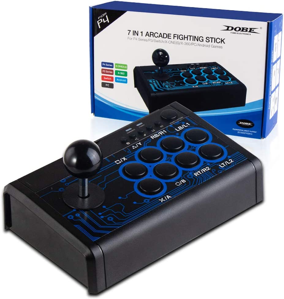 Control Arcade Fight Stick Joystick Ps4 Ps3 Xbox Pc Switch Negro – imagen 2