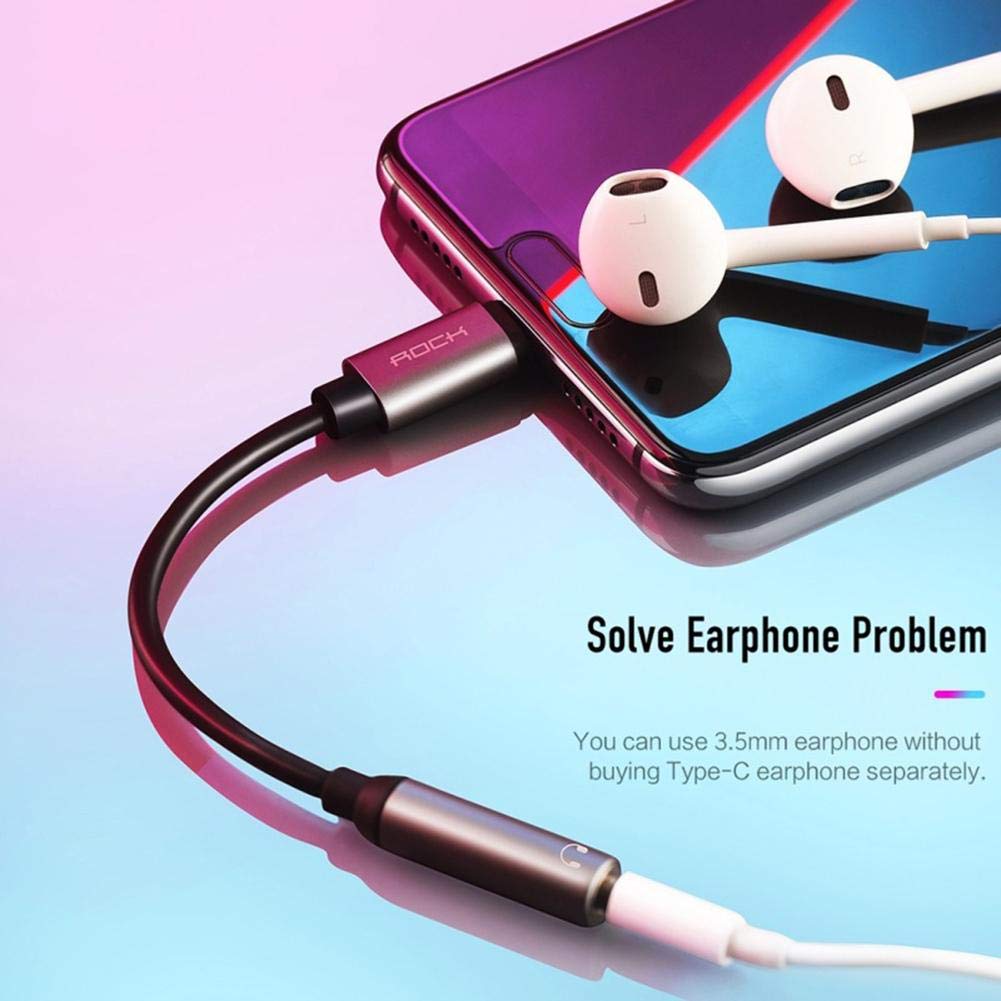 Adaptador Usb C A Hembra Auxiliar 3.5mm Rock Gris – imagen 5