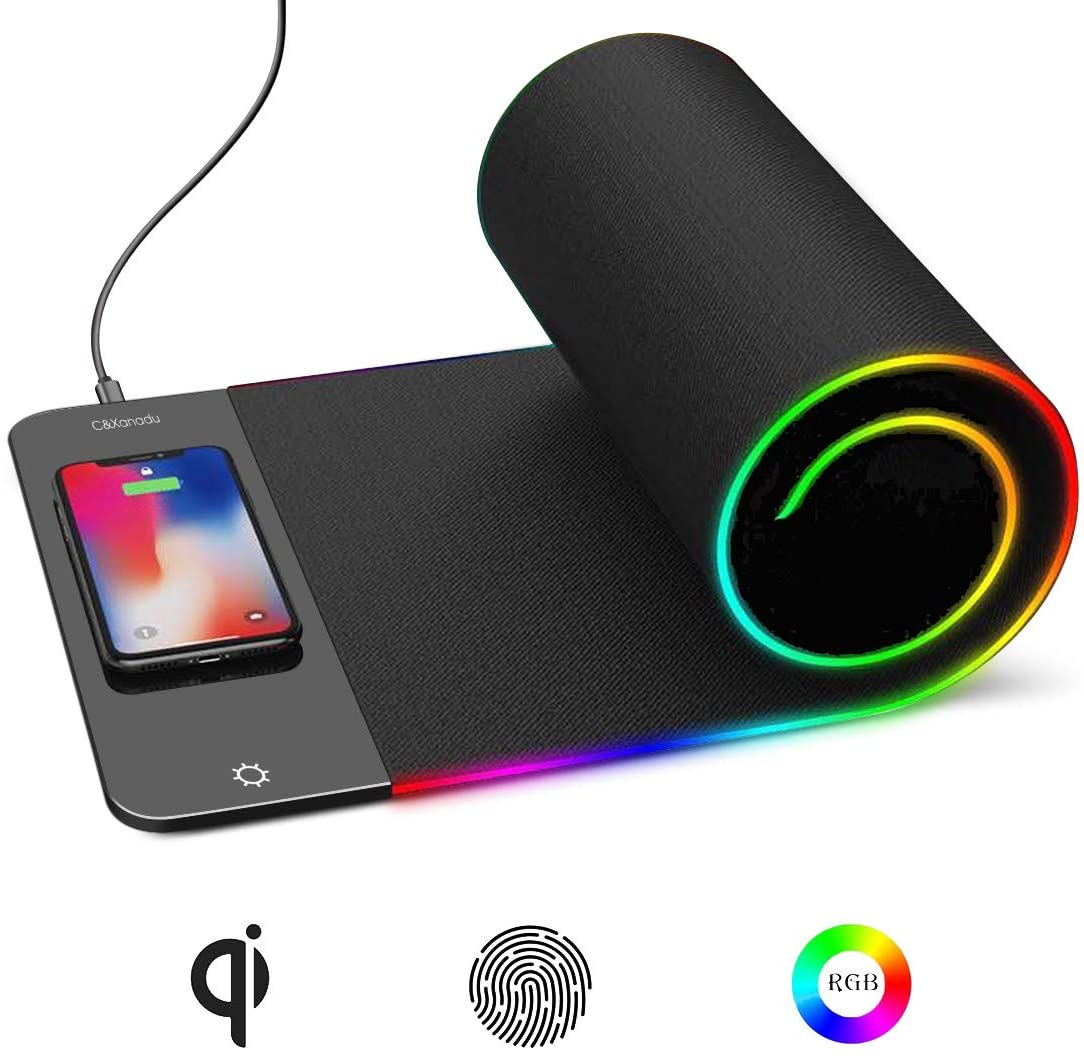 Mousepad Gamer Philips L604 Rgb XL Carga Inalámbrica Negro – imagen 4