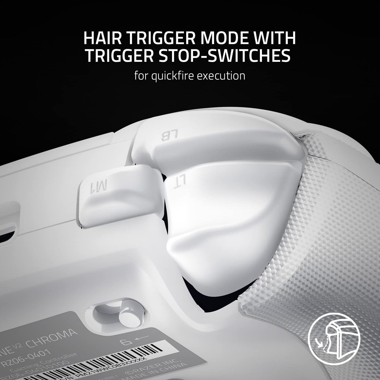 Control Joystick Razer Wolverine V2 Chroma Xbox One Series X/S Pc Blanco – imagen 4