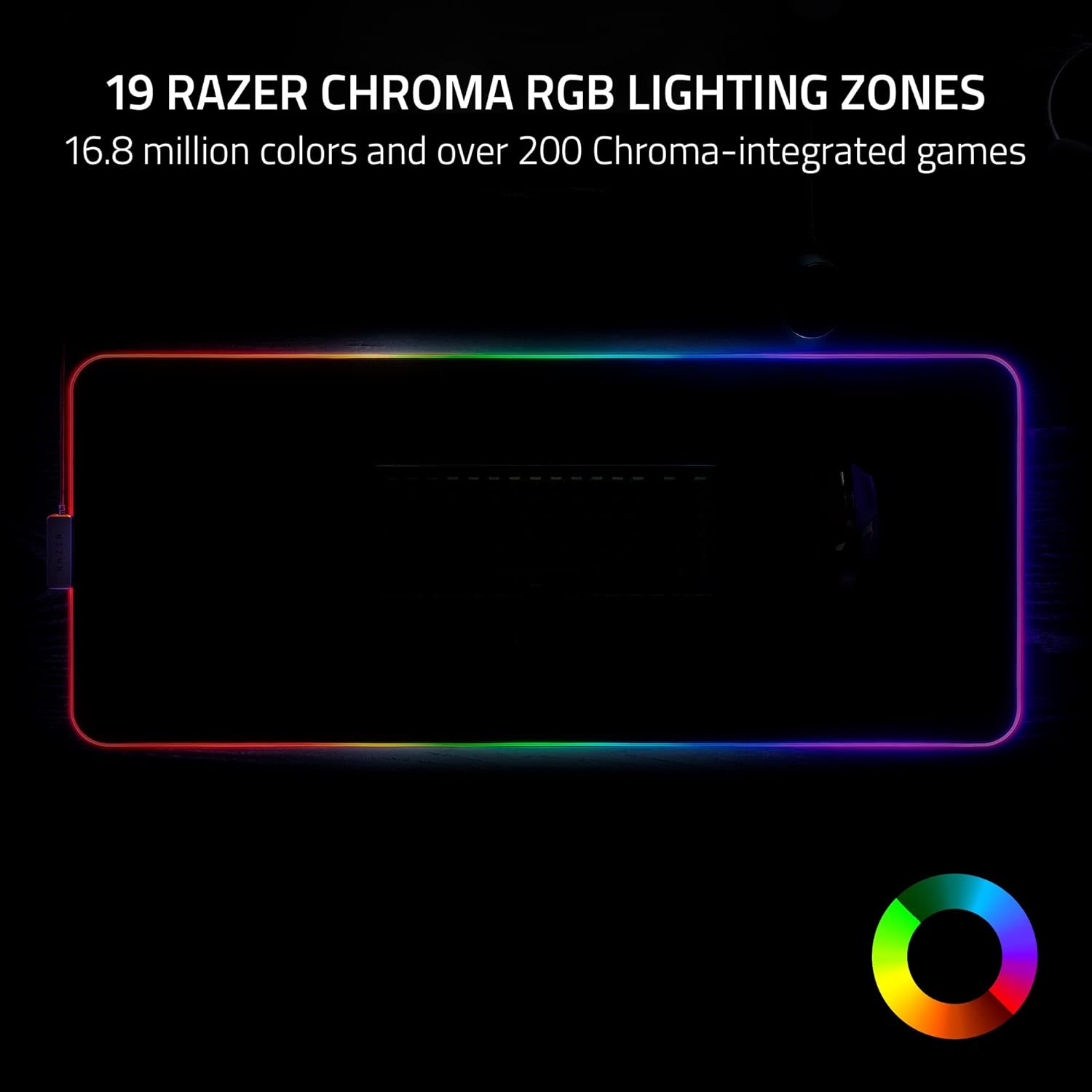 Mousepad Razer Strider Chroma Extended 37x90cm Negro – imagen 2
