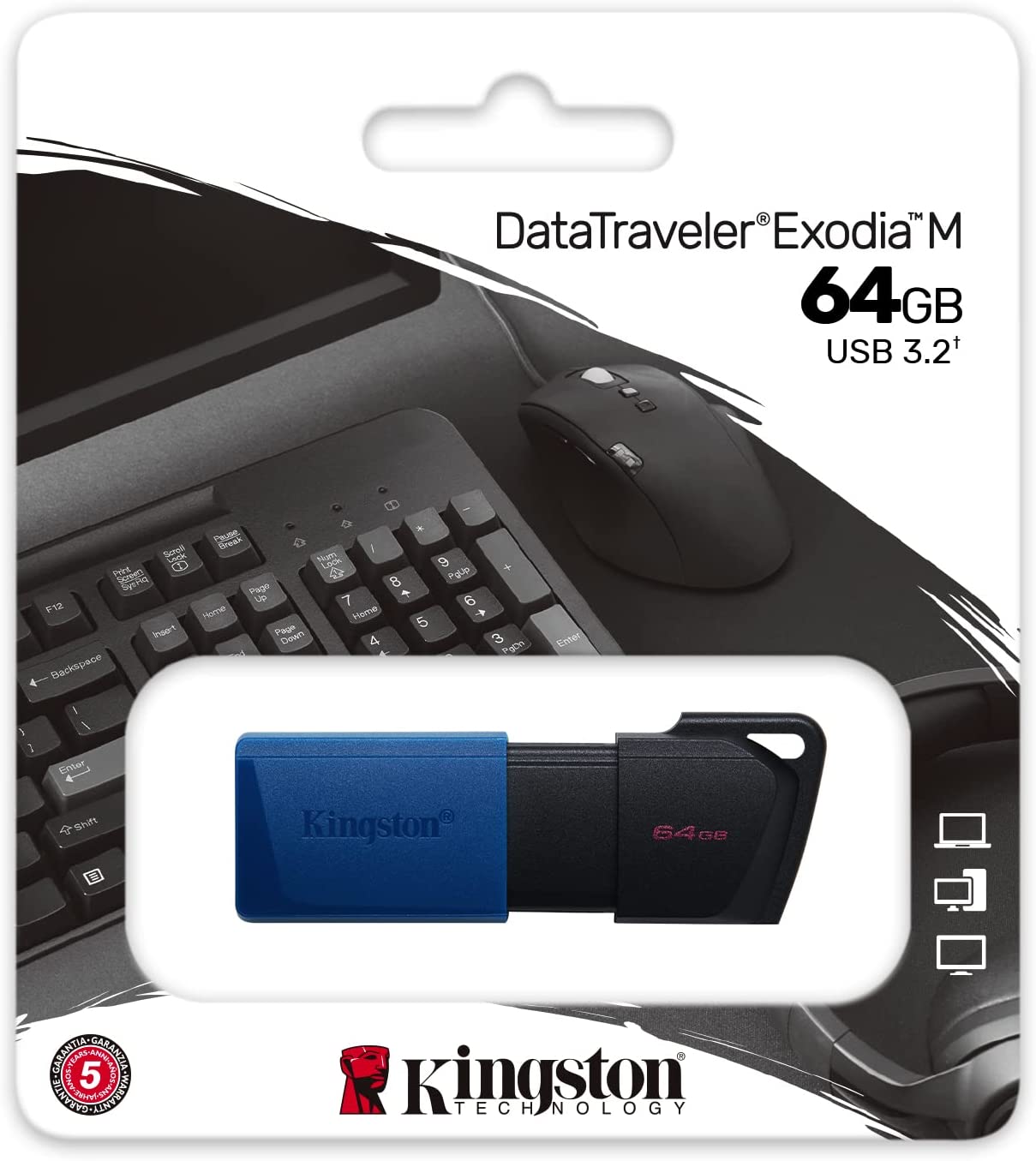 Pendrive Kingston 64gb Usb 3.2 Datatraveler Exodia M – imagen 3