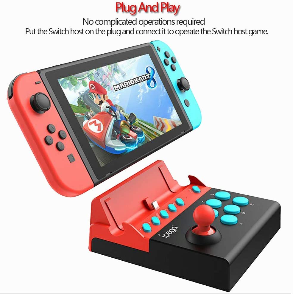 Joystick Mini Arcade Nintendo Switch Ipega 9136 Negro – imagen 6