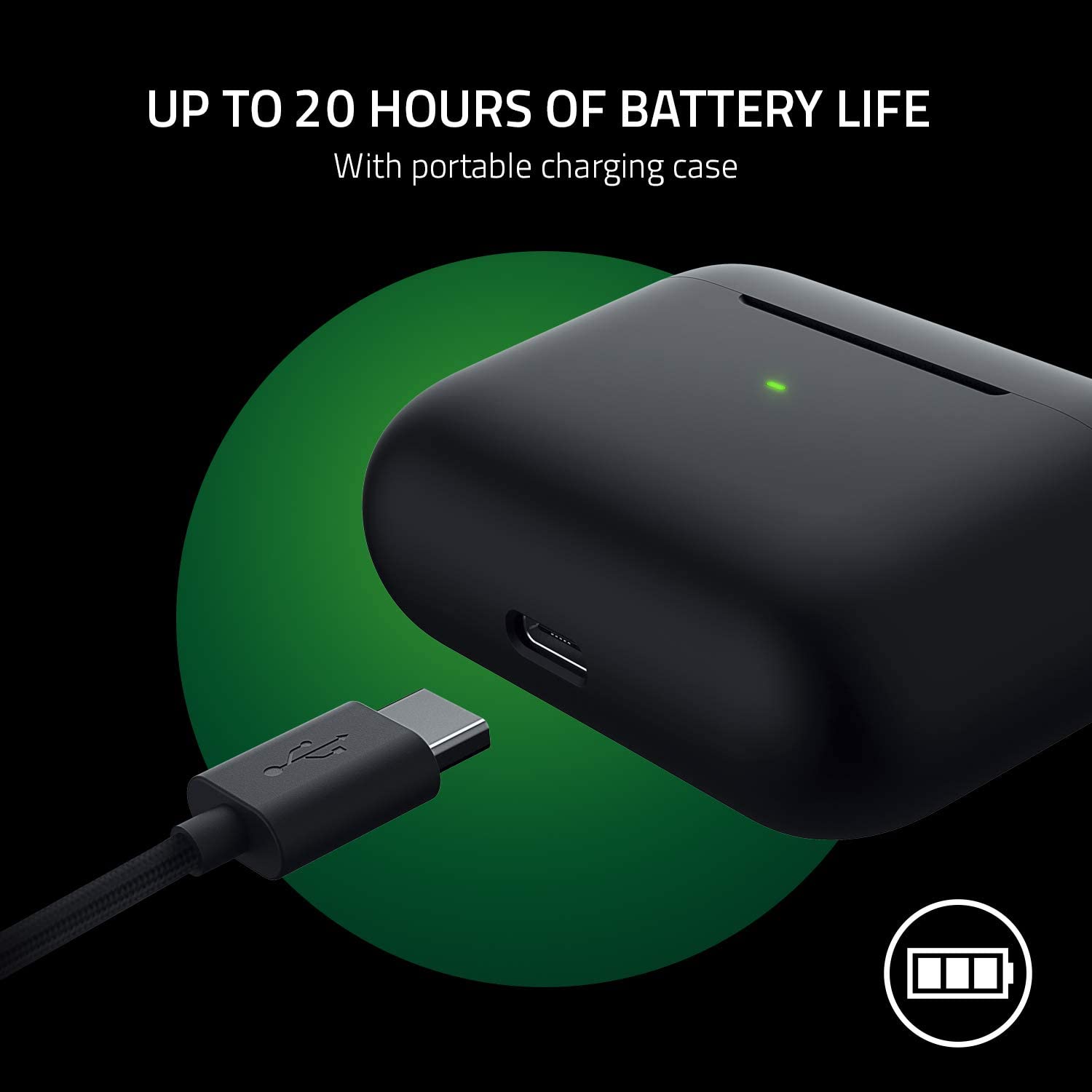 Audífonos Bluetooth Razer Hammerhead True Wireless Pro Anc Thx Negro – imagen 4