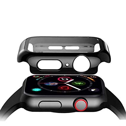 Apple Watch 38mm Carcasa Silicona 360 + Vidrio Negro – imagen 2