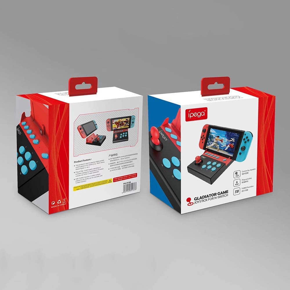 Joystick Mini Arcade Nintendo Switch Ipega 9136 Negro – imagen 7