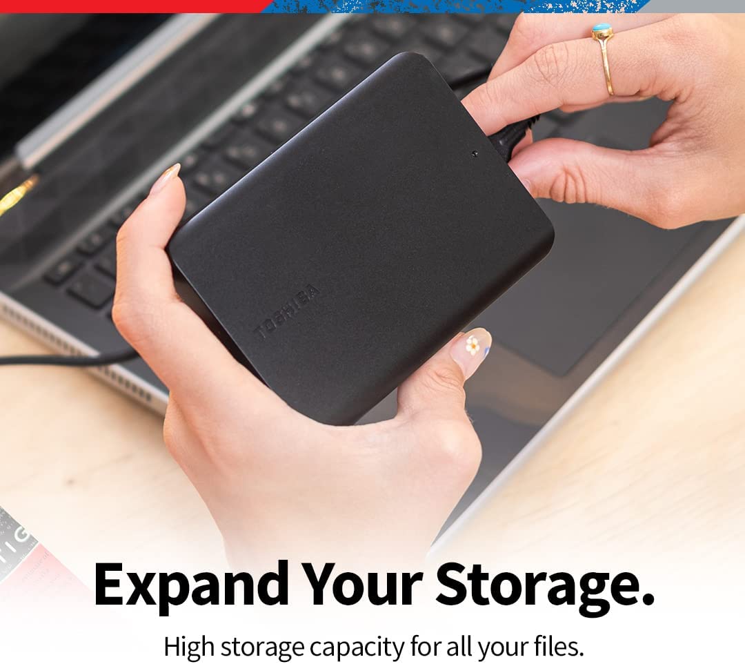 Disco Duro Externo Toshiba 2 TB Canvio Basics Negro – imagen 2