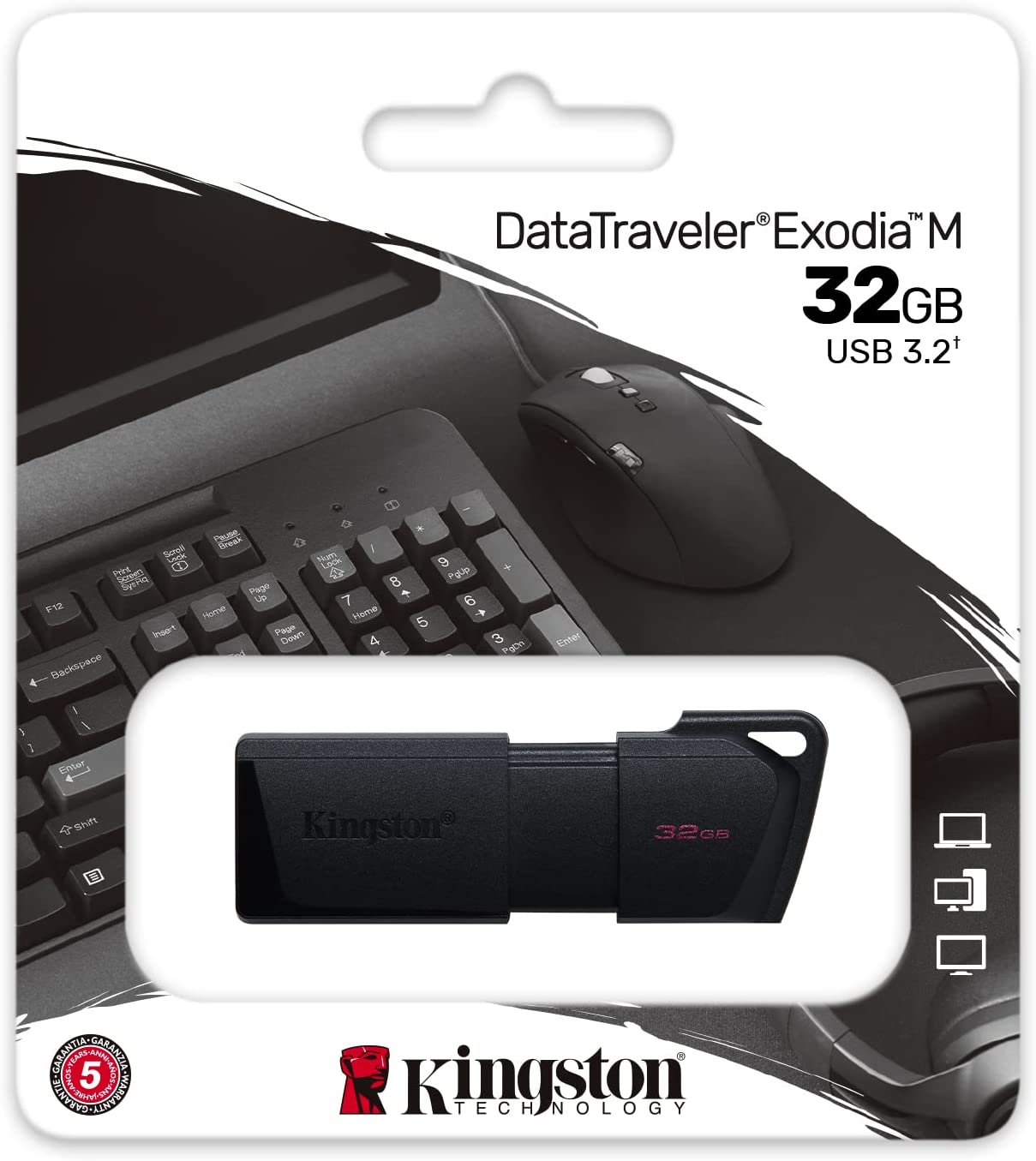 Pendrive Kingston Exodia M 32 Gb Usb 3.2 Negro – imagen 2