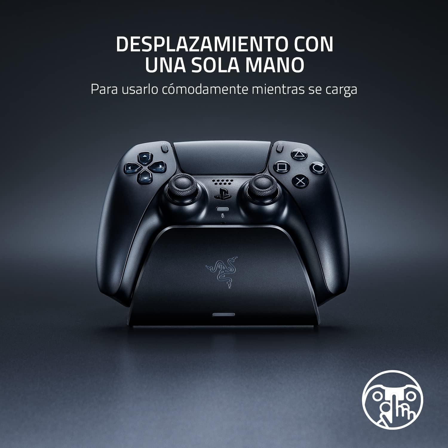 Base Cargador Razer Para Control Ps5 Azul – imagen 4