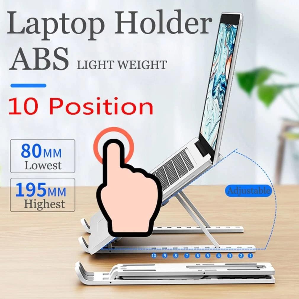 Soporte Stand Plastico Notebook Antideslizante 15,6 Blanco – imagen 3
