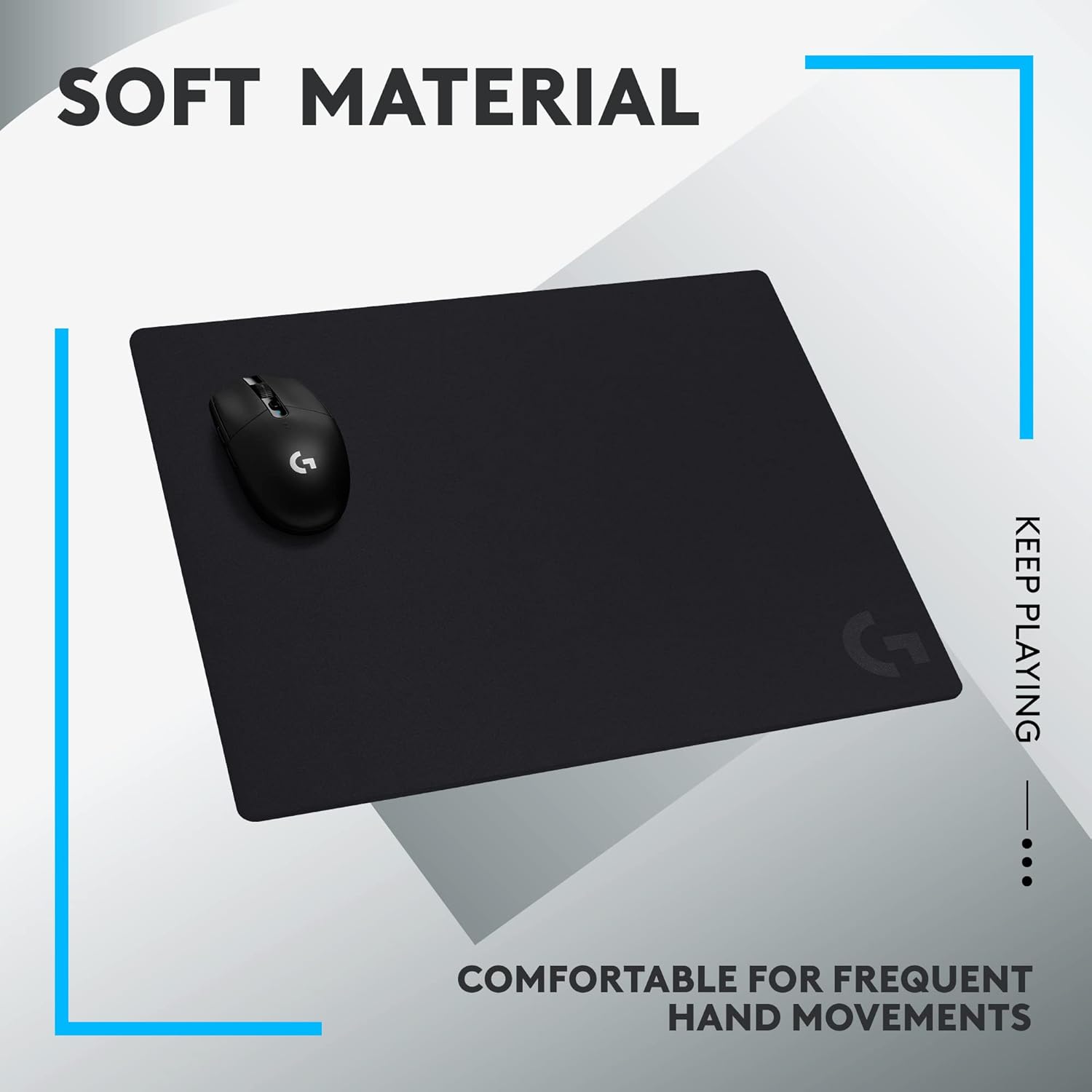 Mousepad Gamer Logitech G640 40X46cm Negro – imagen 3