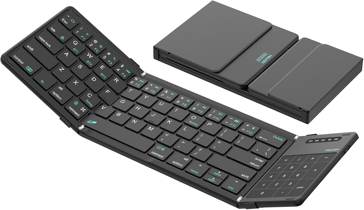 Teclado Mini Inalámbrico Bluetooth Plegable Nillkin Cube Español Negro – imagen 5