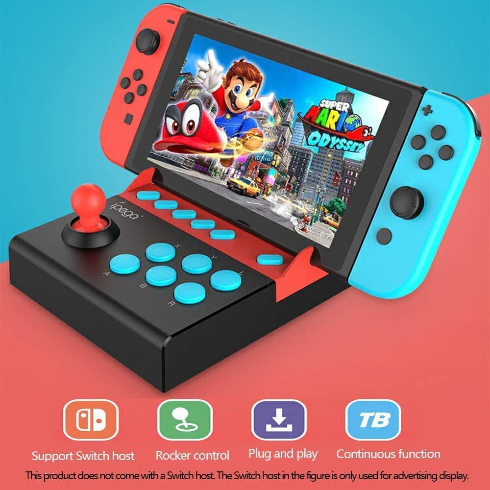 Joystick Mini Arcade Nintendo Switch Ipega 9136 Negro – imagen 3