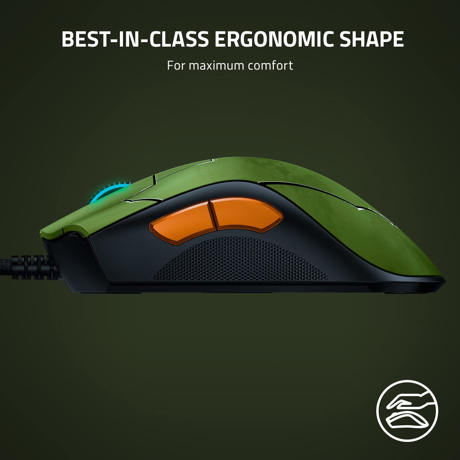 Mouse Gamer Razer DeathAdder V2 20000dpi Halo Infinite Verde – imagen 5