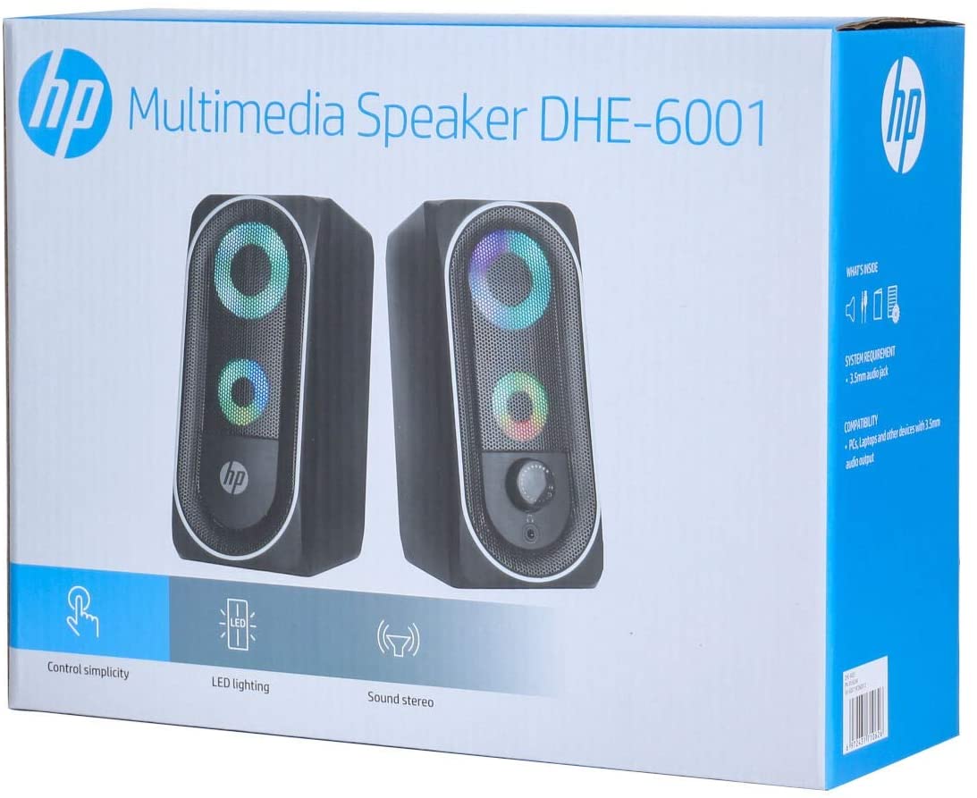 Parlantes Gamer Hp Dhe-6001 6w Stereo Rgb Negro – imagen 4