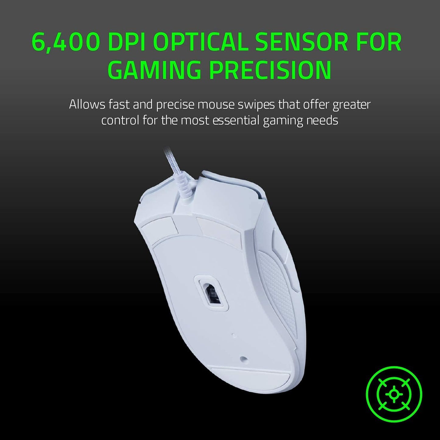 Mouse Gamer Razer Deathadder Essential 6400 Dpi Blanco – imagen 3