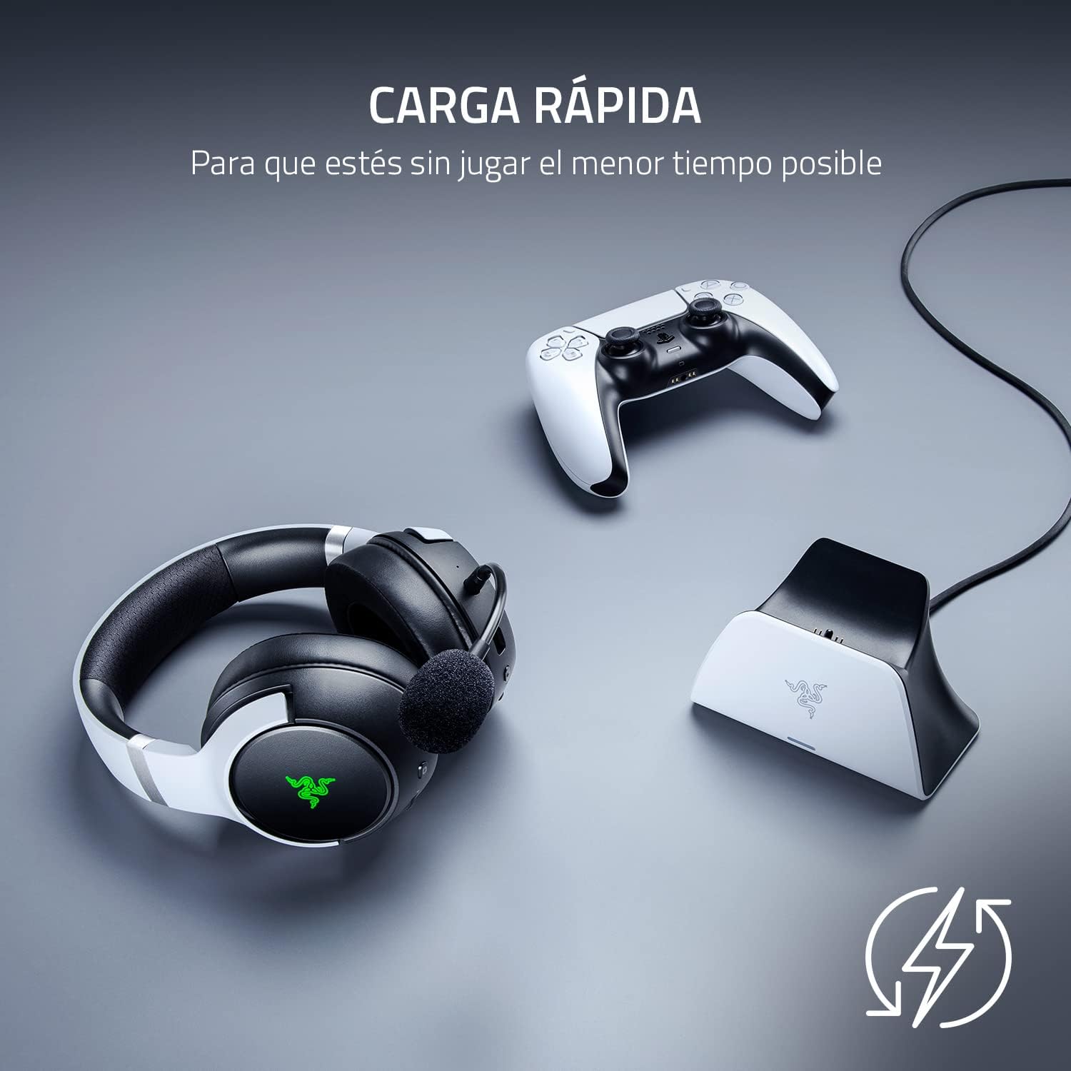 Base Cargador Razer Para Control Ps5 Azul – imagen 2