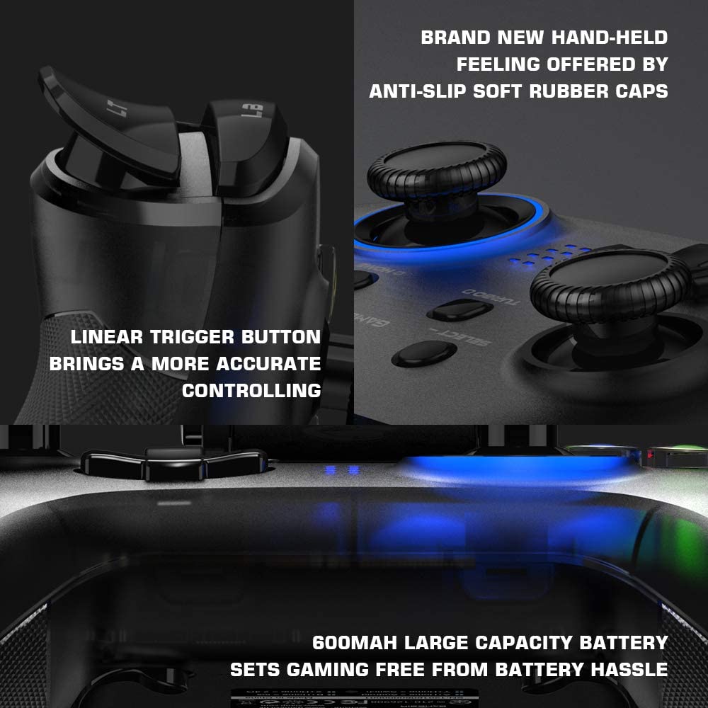 Control Joystick Bluetooth Gamesir T4 Pro Pc Mac Android Ios Switch Negro – imagen 2