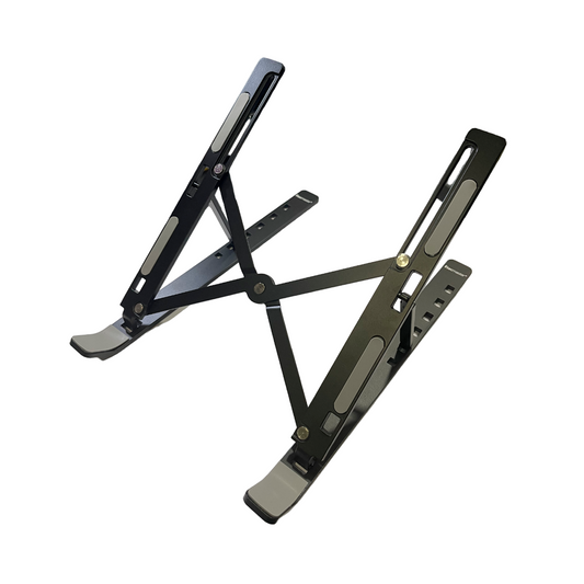 Soporte Stand Aluminio Notebook Portatil Tecmaster Tm-100531 Negro