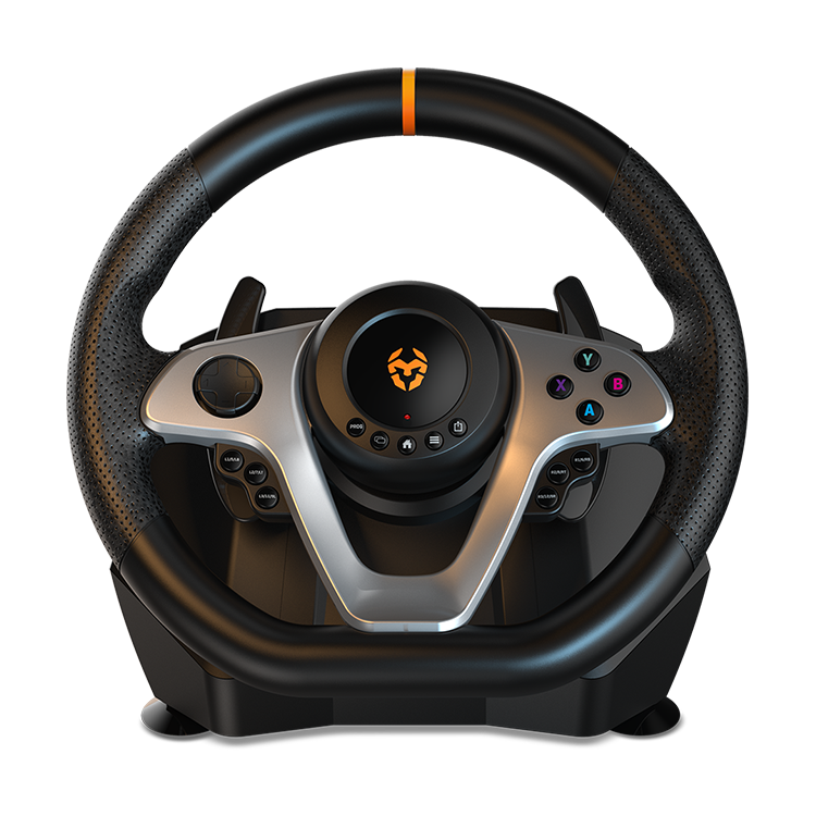 Kit Volante Con Pedales Krom K-Wheel Pro Pc Ps4 Xbox One Switch – imagen 2