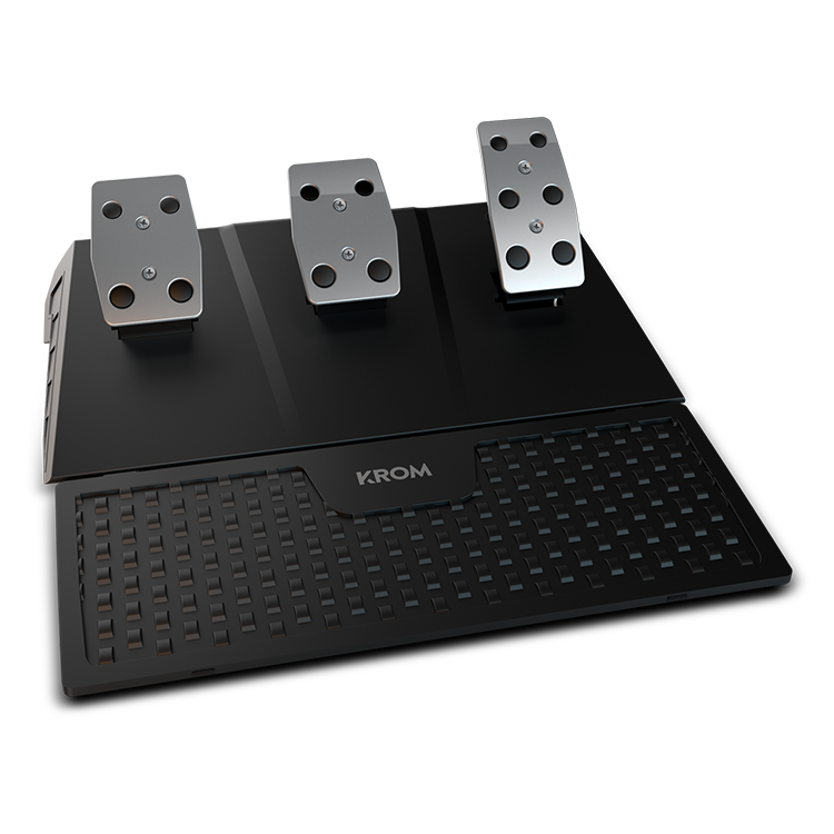 Kit Volante Con Pedales Krom K-Wheel Pro Pc Ps4 Xbox One Switch – imagen 4