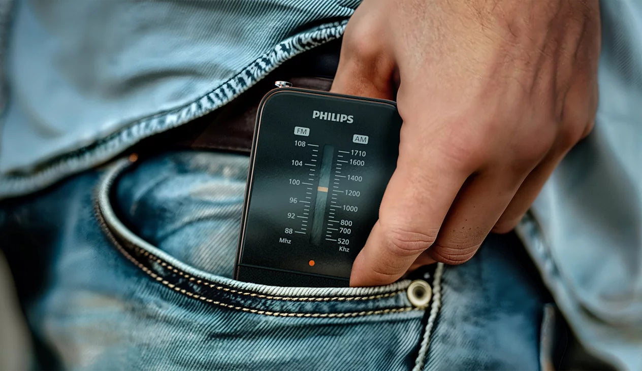 Radio Portatil Philips Tar1509 Am Fm Negro – imagen 3